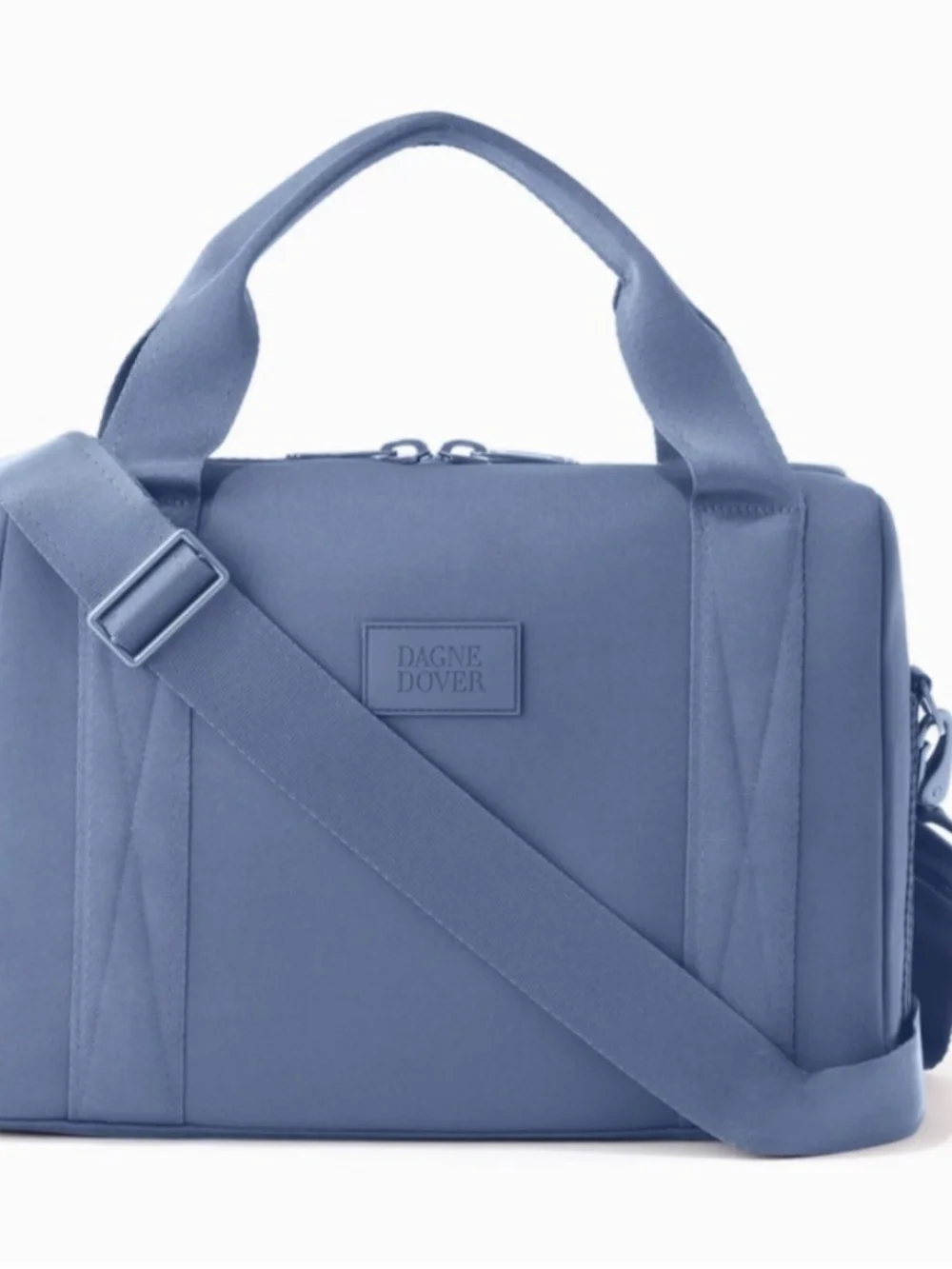 Dagne Dover Weston Laptop Bag- Neoprene- Black- Messenger Bag
